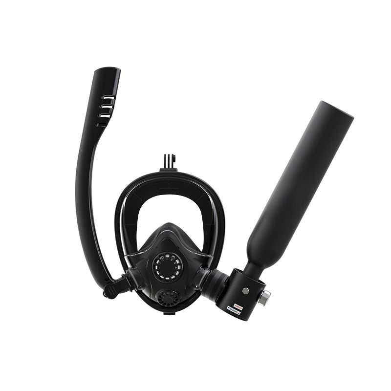 Masque de plongée intégral Hyper K2 avec mini bouteille de plongée pour la plongée en apnée et la plongée récréative sous-marine
